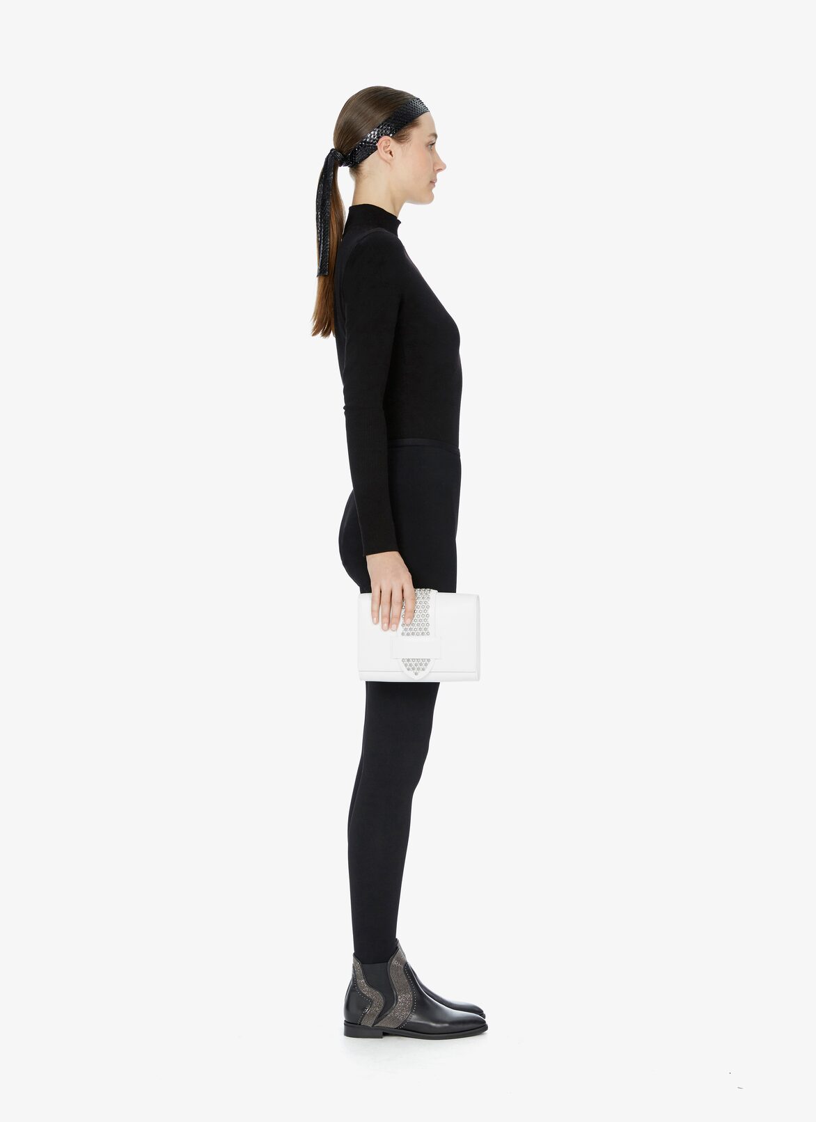 SIMONE CLUTCH ALAÏA WHITE SIMONE CLUTCH